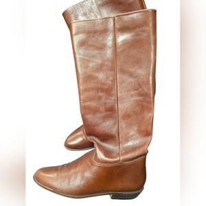 Vintage 9 West Brown Leather Riding Boots 7.5